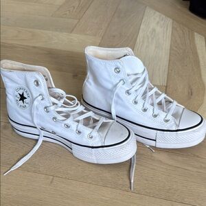 Converse White High-Top Sneakers Classic Design